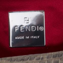 مملوكة مسبقًا حقيبة صندوق فندي جلد سحلية