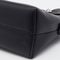 Pre Owned Fendi Black Leather Small By The Way Shoulder Bag