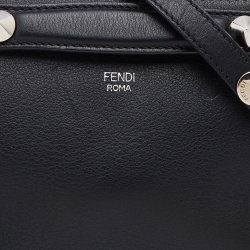 Pre Owned Fendi Black Leather Small By The Way Shoulder Bag