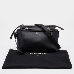 Pre Owned Fendi Black Leather Small By The Way Shoulder Bag