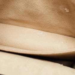 Pre Owned Fendi Black/Brown Zucca Leather Small Kan U Shoulder Bag