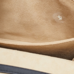 Pre Owned Fendi Black/Brown Zucca Leather Small Kan U Shoulder Bag