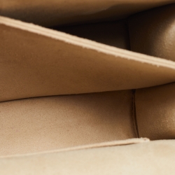 Pre Owned Fendi Black/Brown Zucca Leather Small Kan U Shoulder Bag