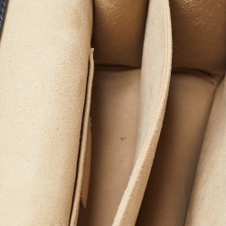 Pre Owned Fendi Black/Brown Zucca Leather Small Kan U Shoulder Bag