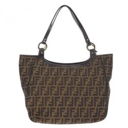 Pre Owned Fendi Zucca Chef Shopper Tote