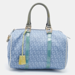 Fendi White Zucca Mesh and Coated Canvas Bauletto Boston Bag Fendi | The  Luxury Closet