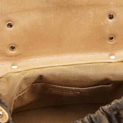 Pre Owned Fendi Tobacco Zucca Canvas and Leather Small Magic Satchel