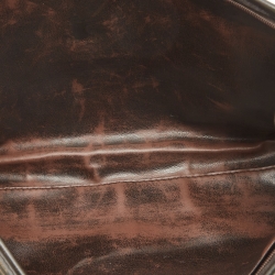 مملوكة مسبقًا Fendi Dark Brown/Tobacco Zucca Canvas Vintage Cosmetic Pouch