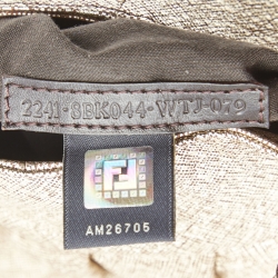 Pre Owned Fendi Gold Speckled Leather Mini Chef Bag