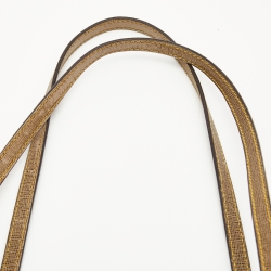 مملوكة مسبقًا Fendi Brown Zucca Coated Canvas and Leather Roll Tote