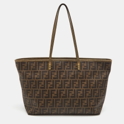 Roll bag cloth handbag Fendi Brown in Cloth - 23506764