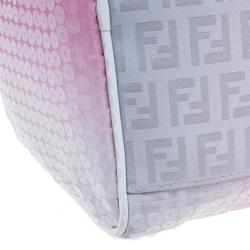 Pre Owned Fendi Pink Sequinned Forever Boston