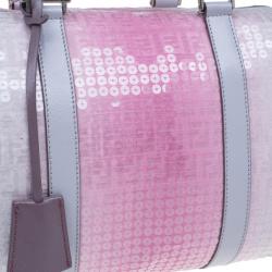 Pre Owned Fendi Pink Sequinned Forever Boston