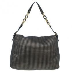 مملوكة مسبقًا Fendi Black Leather Forever Mama Shoulder Bag