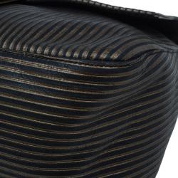 مملوكة مسبقًا Fendi Black Leather Forever Mama Shoulder Bag