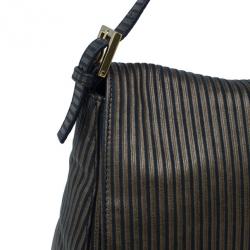 مملوكة مسبقًا Fendi Black Leather Forever Mama Shoulder Bag