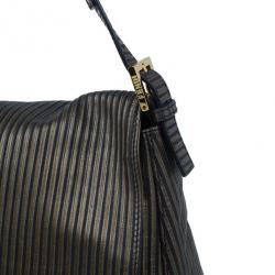 مملوكة مسبقًا Fendi Black Leather Forever Mama Shoulder Bag