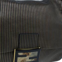 مملوكة مسبقًا Fendi Black Leather Forever Mama Shoulder Bag