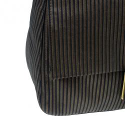 مملوكة مسبقًا Fendi Black Leather Forever Mama Shoulder Bag