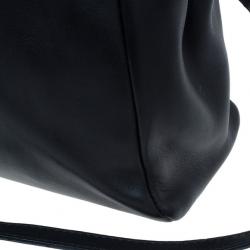 Pre Owned Fendi Black Calfskin Leather Small Peekaboo Tote