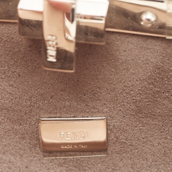 Pre Owned حقيبة فندي بيكابو جلد وشيرلينغ وردي فاتح صغيرة 