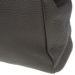 Pre Owned Fendi Bronze Seleria Leather Small Peekaboo Bag