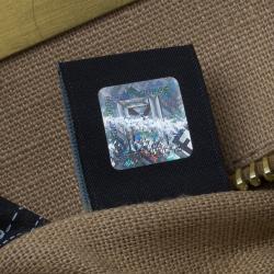 Pre Owned Fendi Bronze Seleria Leather Small Peekaboo Bag