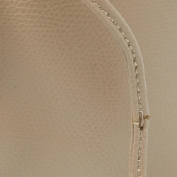 Pre Owned Fendi Beige Leather Mini Mon Tresor Drawstring Bucket Bag