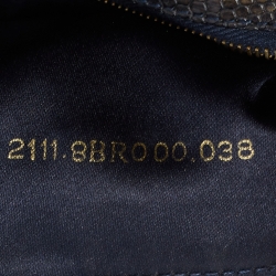 Fendi Tobacco Zucca Canvas Bead Embellished Baguette Bag