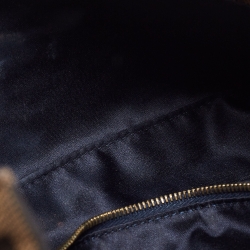 Fendi Tobacco Zucca Canvas Bead Embellished Baguette Bag