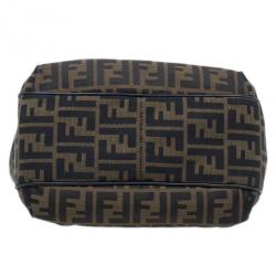Pre Owned Fendi Brown Zucca Canvas Chef Shopper Tote