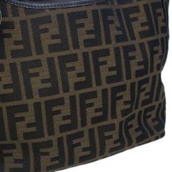Pre Owned Fendi Brown Zucca Canvas Chef Shopper Tote