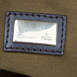 Pre Owned Fendi Brown Zucca Canvas Chef Shopper Tote