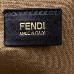 Pre Owned Fendi Graffiti Multicolor Roll Tote Shopper Bag