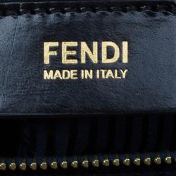 مملوكة مسبقًا Fendi Navy Blue Calfskin Regular 2Jours Tote