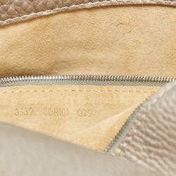 Fendi Metallic Beige Selleria Leather Baguette Bag