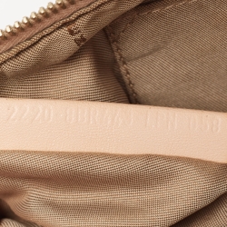 Pre Owned Fendi Beige Zucca Zucchino Canvas and Leather Pochette 