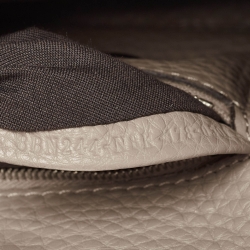 Pre Owned Fendi Beige Selleria Leather and Water Snake Handle Mini Peekaboo Top Handle Bag