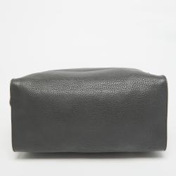 Pre Owned Fendi Grey Selleria Leather Lei Boston Bag 