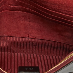 Pre Owned Fendi Multicolor Leather 2Jours Envelope Clutch