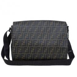 Fendi Tobacco Zucca Spalmati Canvas Messenger Bag