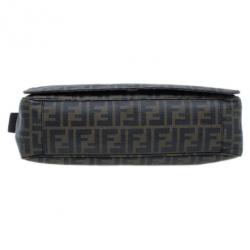 Fendi Tobacco Zucca Spalmati Canvas Messenger Bag
