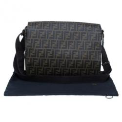 Fendi Tobacco Zucca Spalmati Canvas Messenger Bag