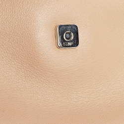 Pre Owned Fendi Beige Leather and Fox Micro Monster Feet Crossbody Bag