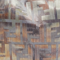 Pre Owned حقيبة هوبو فندي شيف جلد وكانفاس زوكا توباكو بسلسلة كبيرة