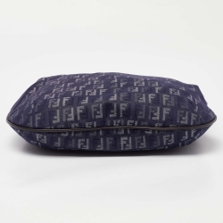 Pre Owned حقيبة فندي قماش زوكينو زرقاء