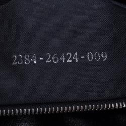 Pre Owned Fendi Black Cashmere Baguette Shoulder Bag