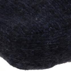 Pre Owned Fendi Black Cashmere Baguette Shoulder Bag