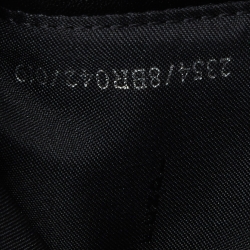 Pre Owned Fendi Black Zucchino Fabric and Leather Pochette 