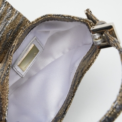 Fendi Metallic Lurex Fabric Croissant Bag
